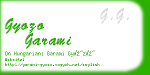 gyozo garami business card